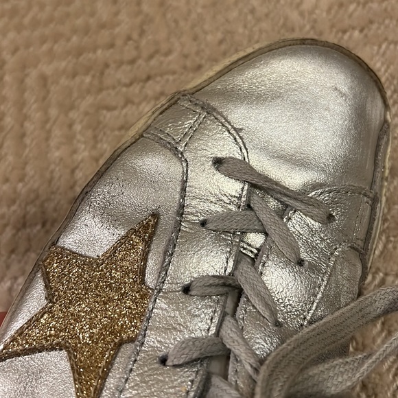 Awesome metallic Gold Golden Goose. Great shape. Loved them just too small. - Picture 7 of 7